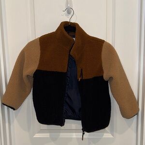 H&M Tan and Navy Kids' Fleece Jacket